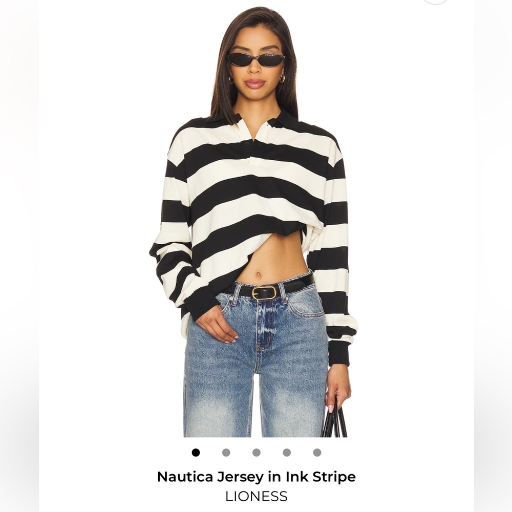 Lioness Nautica Jersey in Ink Stripe, XS